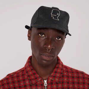 WASHED TWILL LOGOHEAD HAT - BLACK